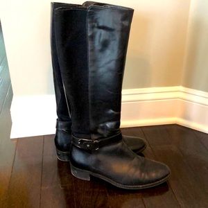Aquatilia black leather boots- waterproof